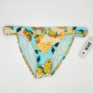 The Bikini Lab Floral Swim Bottom Separate Size L